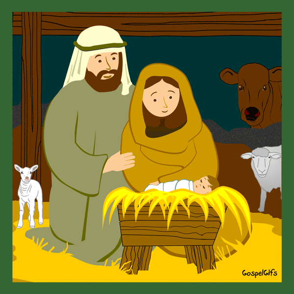 Mary And Baby Jesus Clipart.