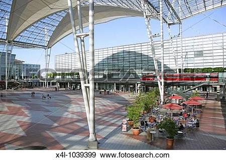 Stock Photograph of Franz Joseph Strauss Airport Munich, Bavaria.