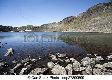 Stock Photographs of Besseggen Ridge in Jotunheimen National Park.