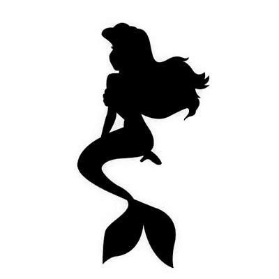 Download clipart ariel silhouette - Clipground