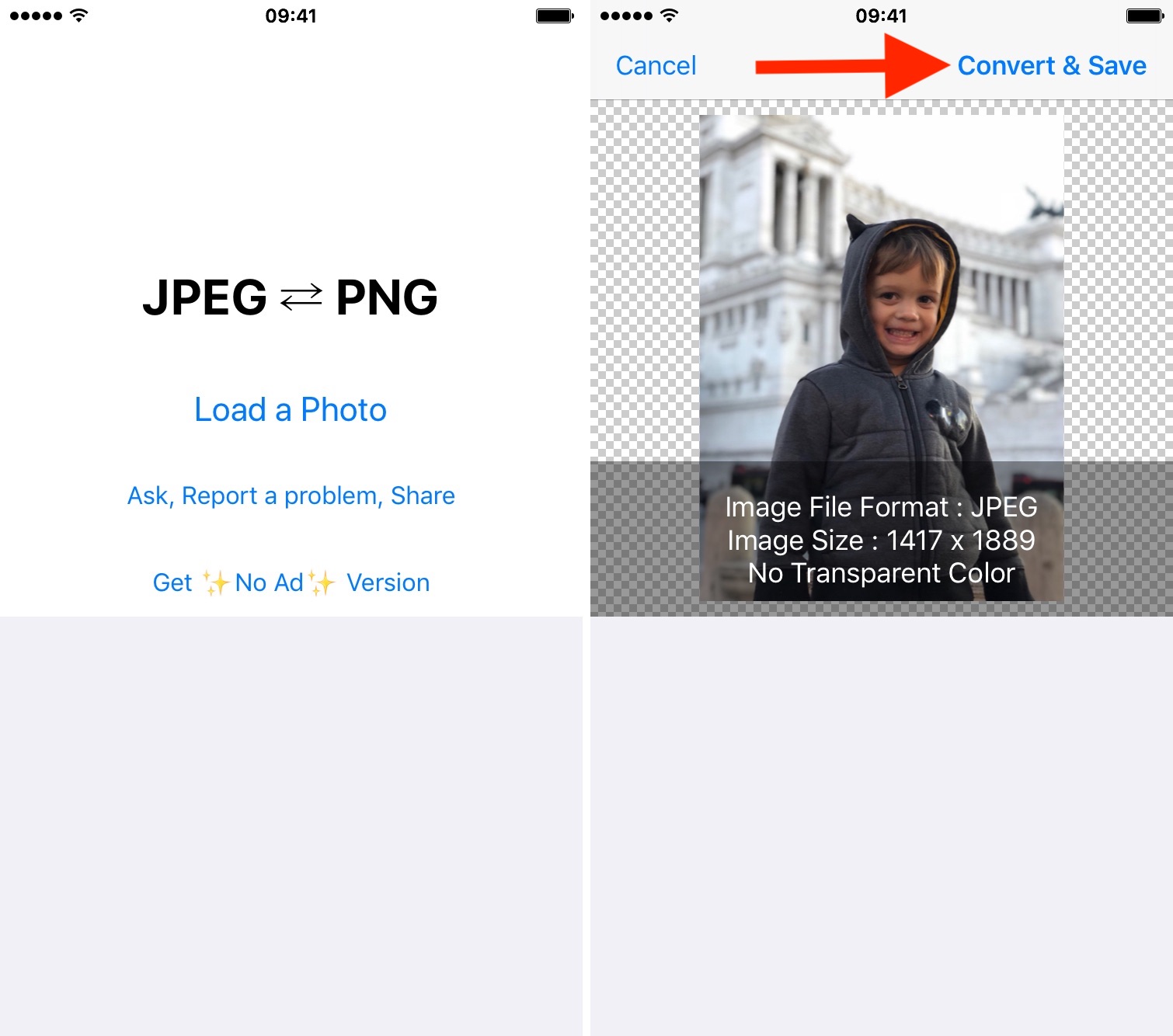 How to convert various image file types to JPG or PNG on iPhone or iPad.