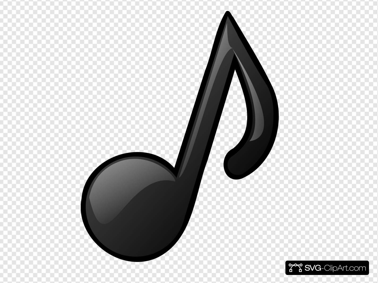 Musical Note Clip art, Icon and SVG.
