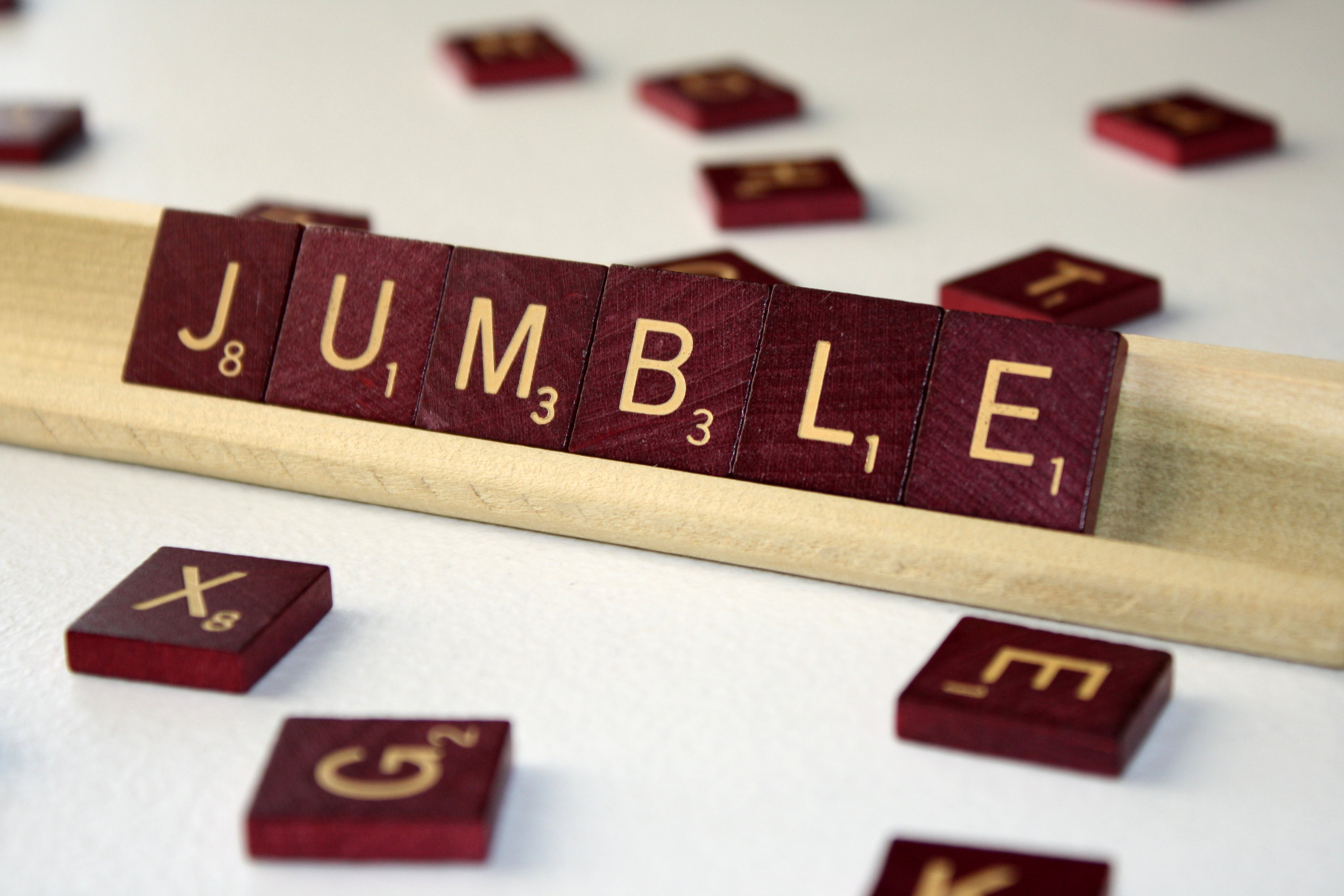 jumble words background