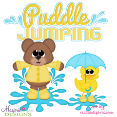 Puddle Jumping Exclusive SVG Cutting Files Includes Clipart.