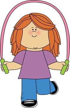 Boy Jumping Rope Clipart.