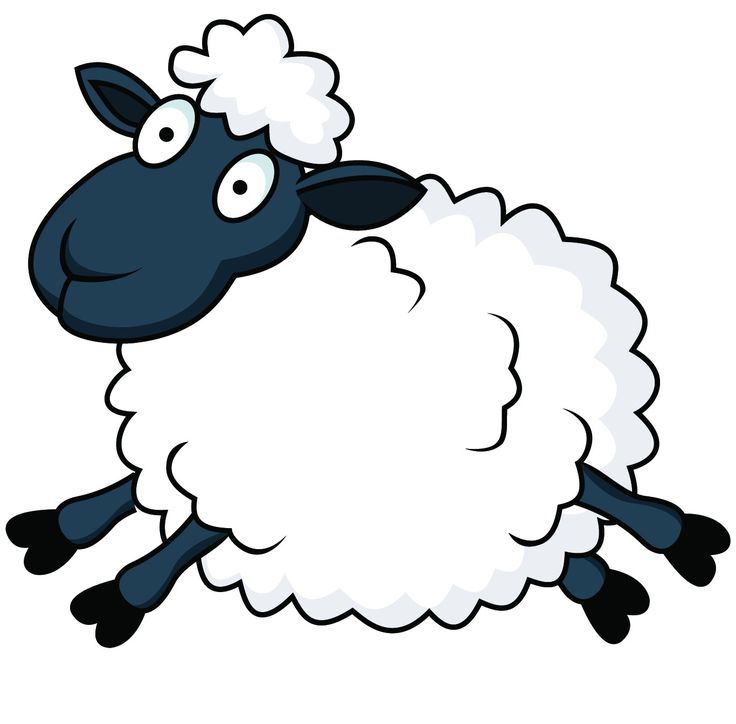 Sheep Clipart Black And White.