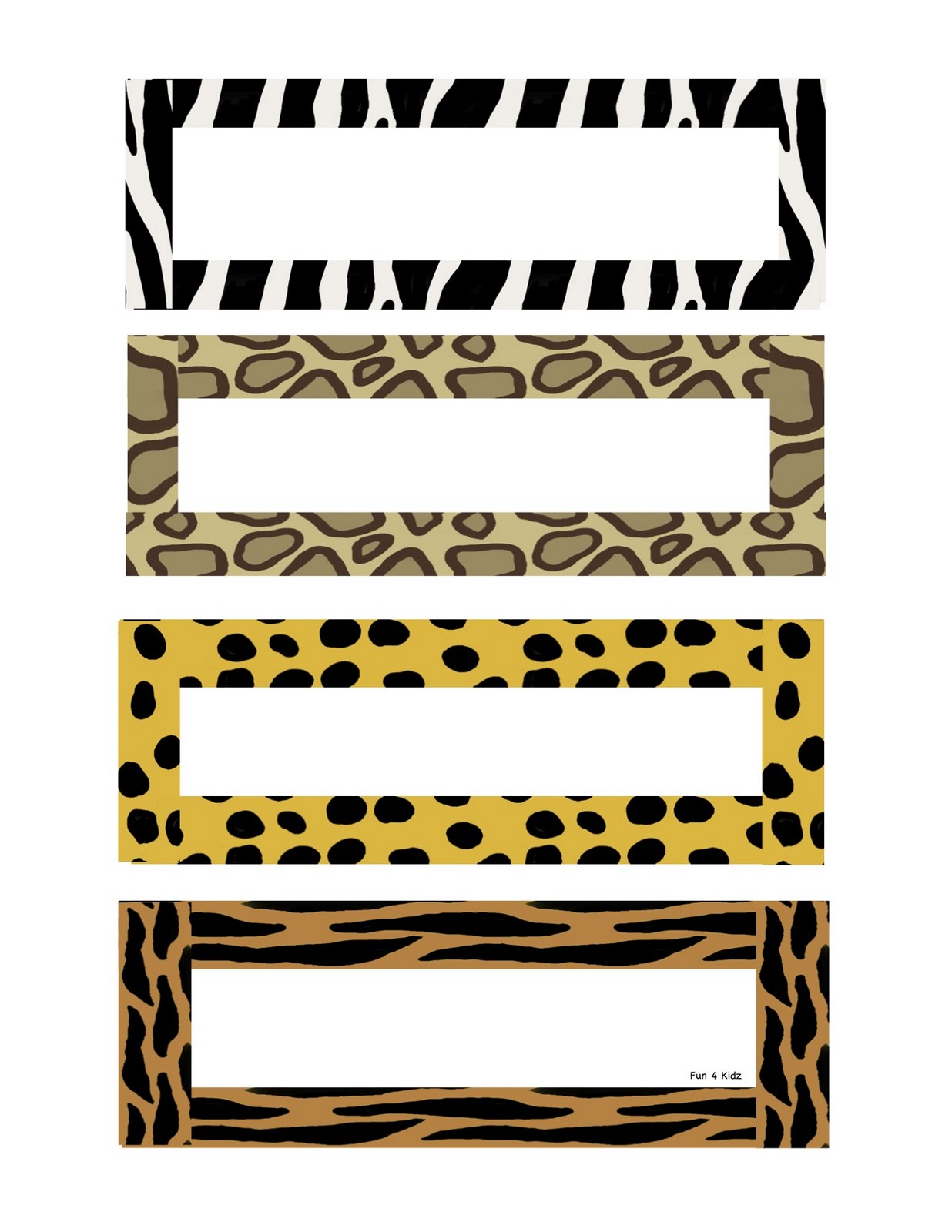 JUNGLE ANIMAL CLIPART BORDERS 164px Image 4