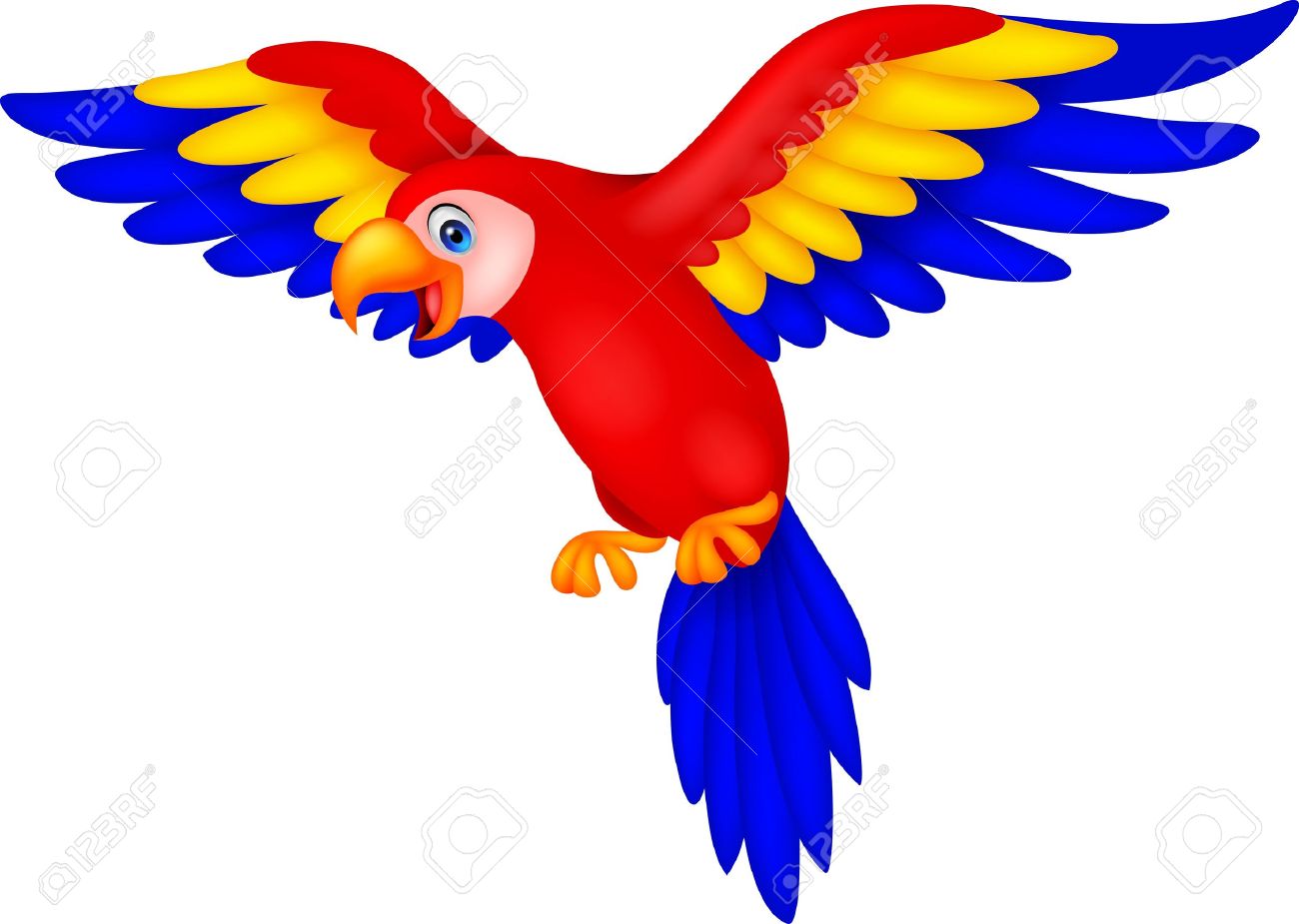 1,806 Flying Parrot Stock Vector Illustration And Royalty Free.