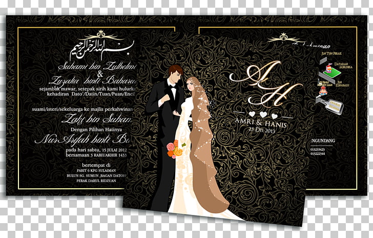 Wedding invitation Marriage Bride Post Cards Kad kahwin.