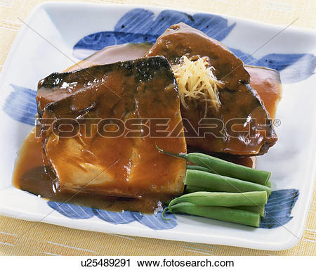 Stock Photography of Simmered Mackerel In Miso u25489291.