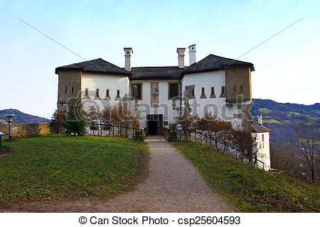 Stock Photographs of Franziskischlössl on Kapuzinerberg, Salzburg.