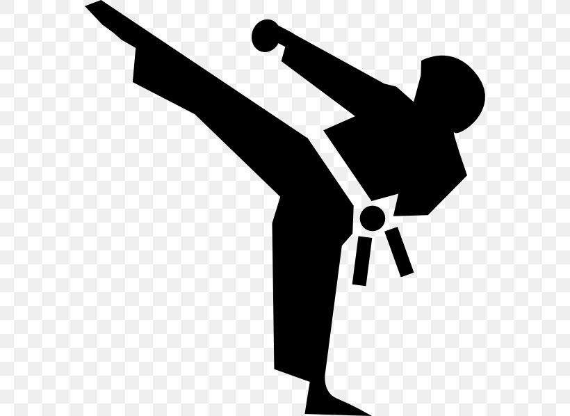 Martial Arts Karate Kick Clip Art, PNG, 576x598px, Martial.