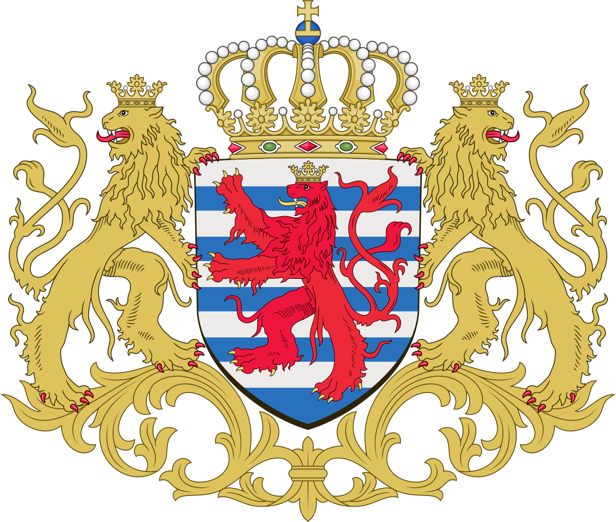 File:Middle Coat of Arms of Luxembourg.svg.