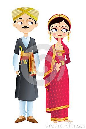 Indian Wedding Couple Clipart Wedding couple of karnataka in.