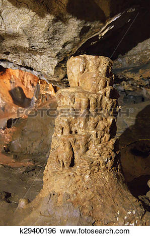 Stock Images of Speleothems in karst cave k29400196.