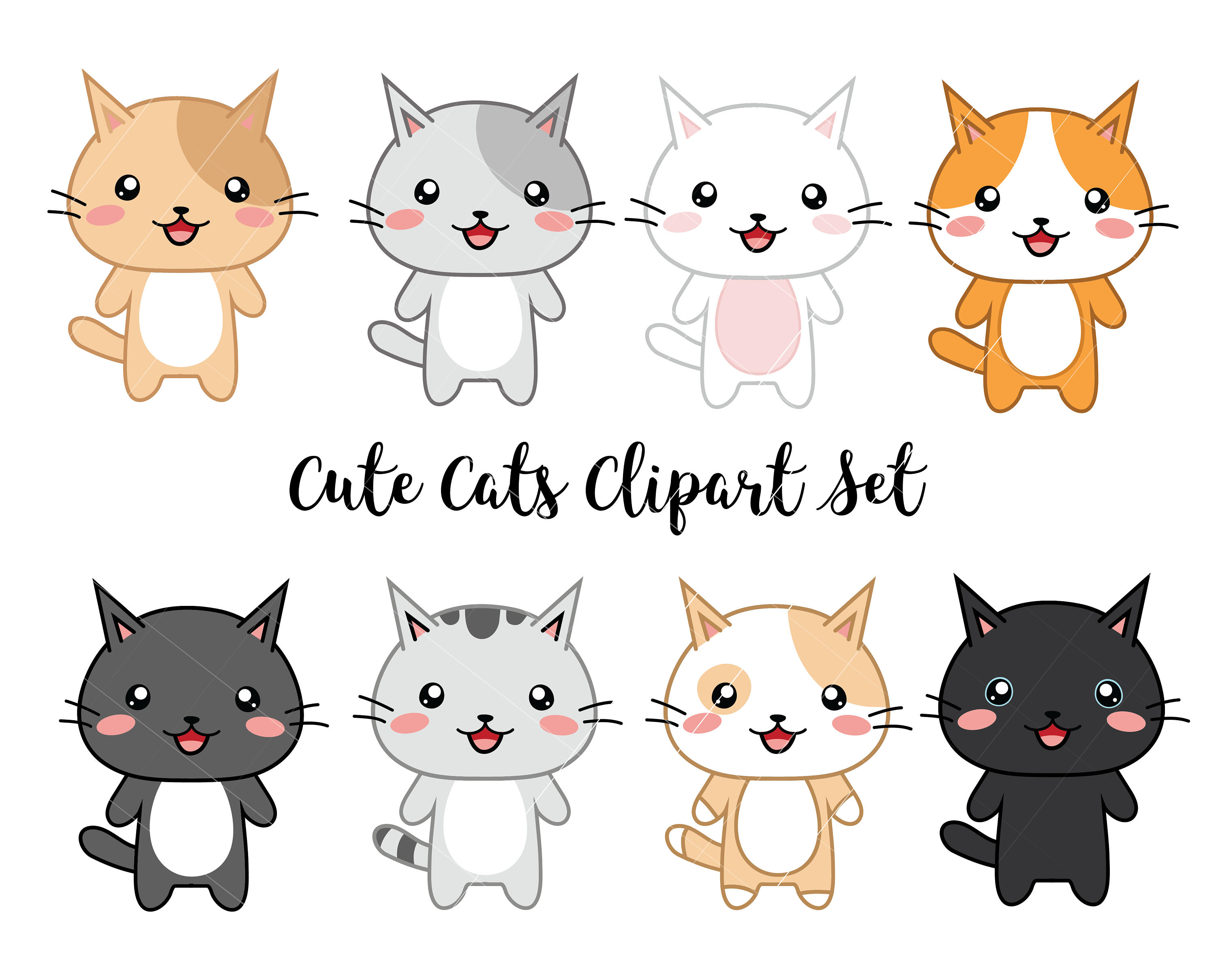 kawaii cat clipart 10 free Cliparts | Download images on Clipground 2023