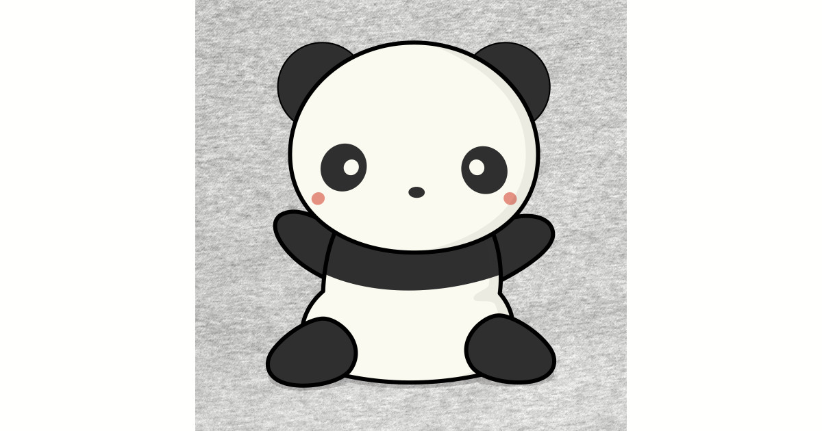 Lovely Cute Kawaii Panda Wants To Hug by wordsberry.