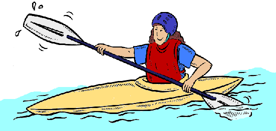 Free kayak clipart images.