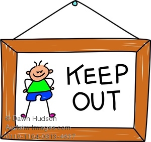 Keep out clip art.