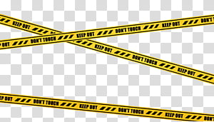 Crime Scene Tape, yellow Keep out tape transparent.