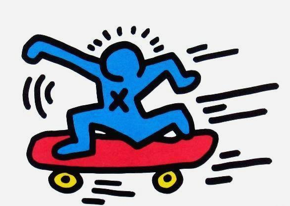 LOLA Y MARIA: Keith Haring + Skateboard.