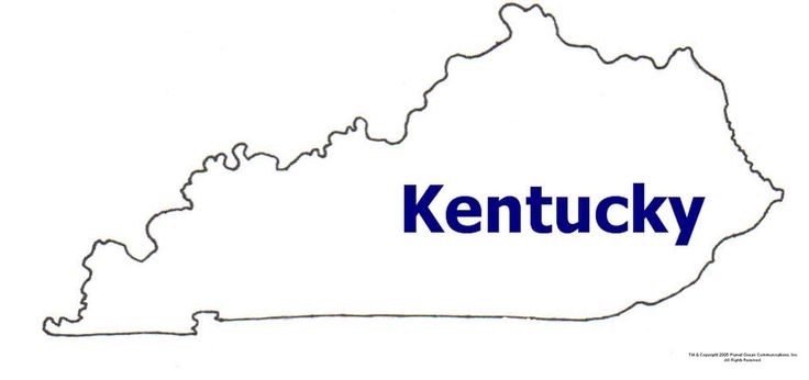Kentucky Map Clipart.
