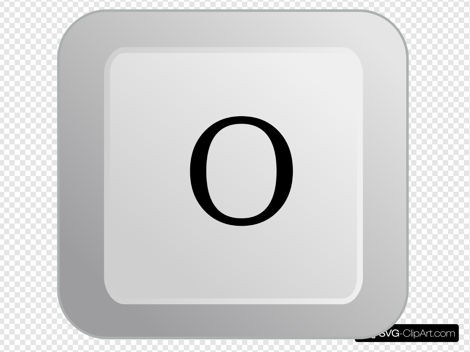 O Keyboard Button Clip art, Icon and SVG.