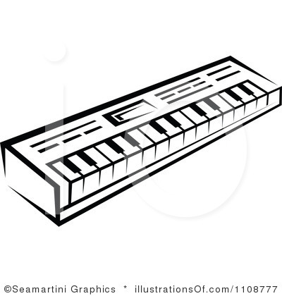 Music Instrument Clipart Black And White.