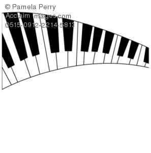 Piano keyboard clipart black and white » Clipart Station.