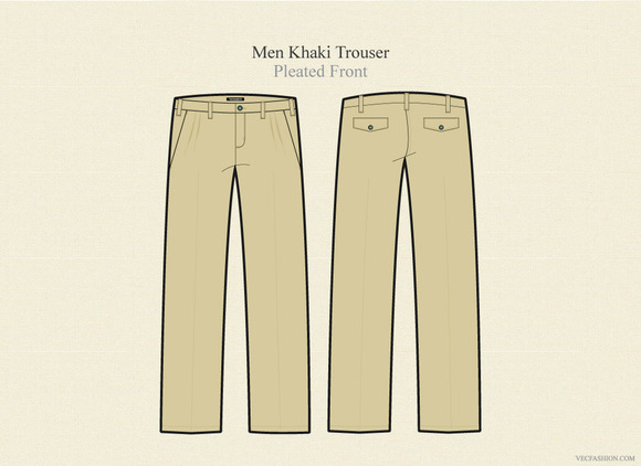 Khaki pants clipart.