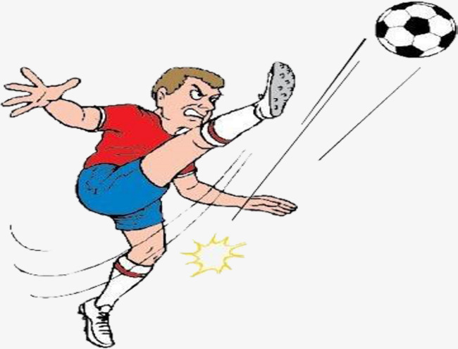 Kick A Football Clipart Play Hand Painted Excellent Clip Art 11.