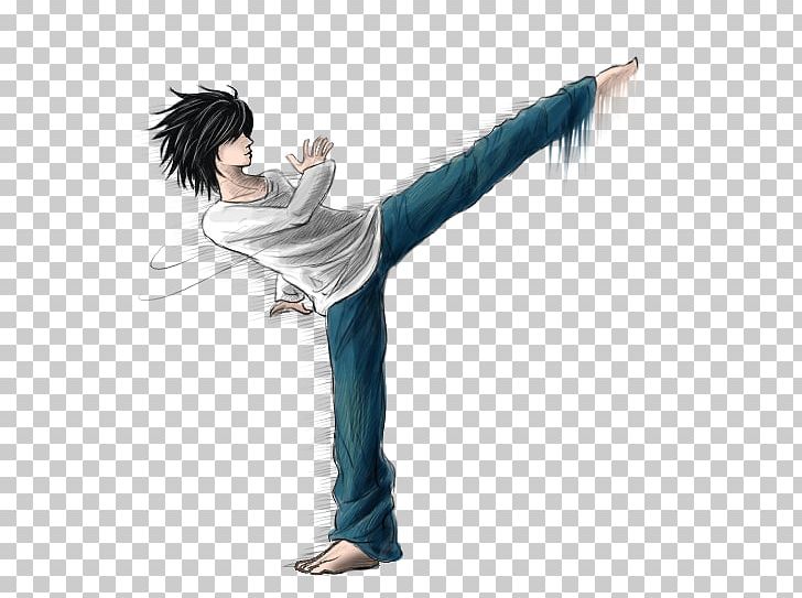 L Capoeira Kick Death Note Anime PNG, Clipart, Anime, Arm.
