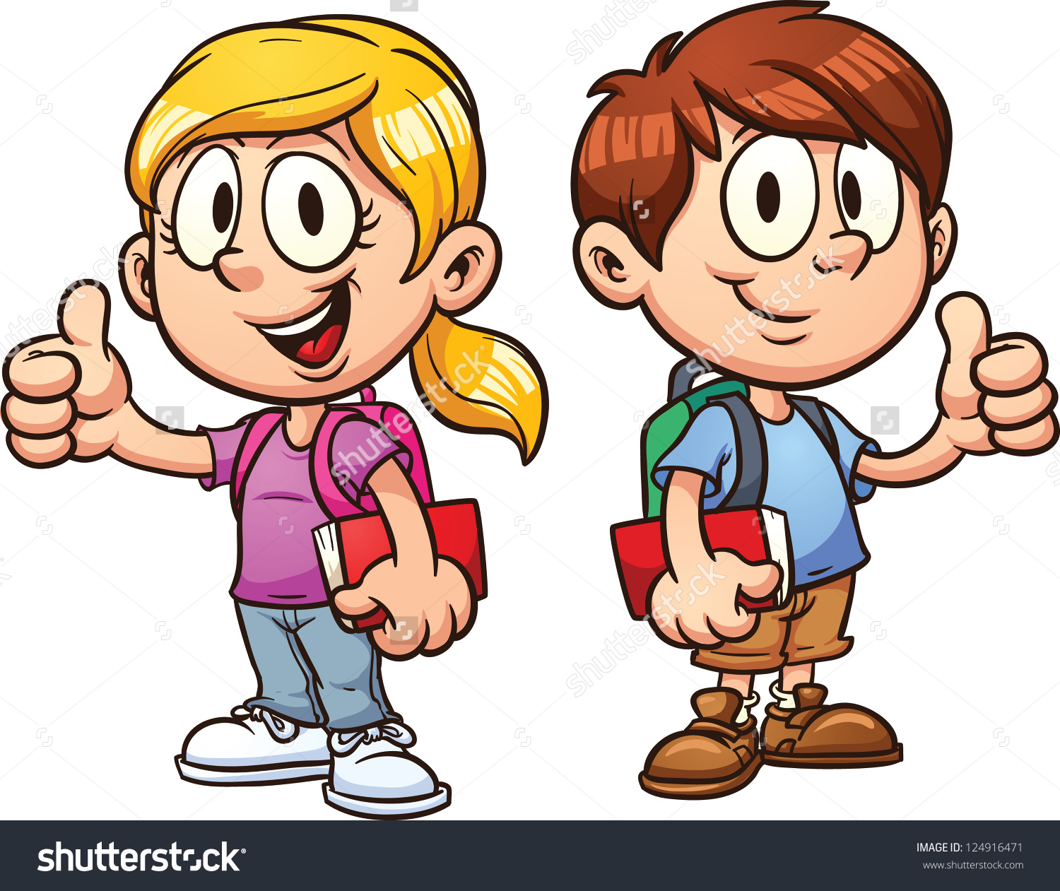 Free school kid clipart.