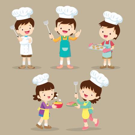 1,303 Kids Baking Stock Vector Illustration And Royalty Free Kids.