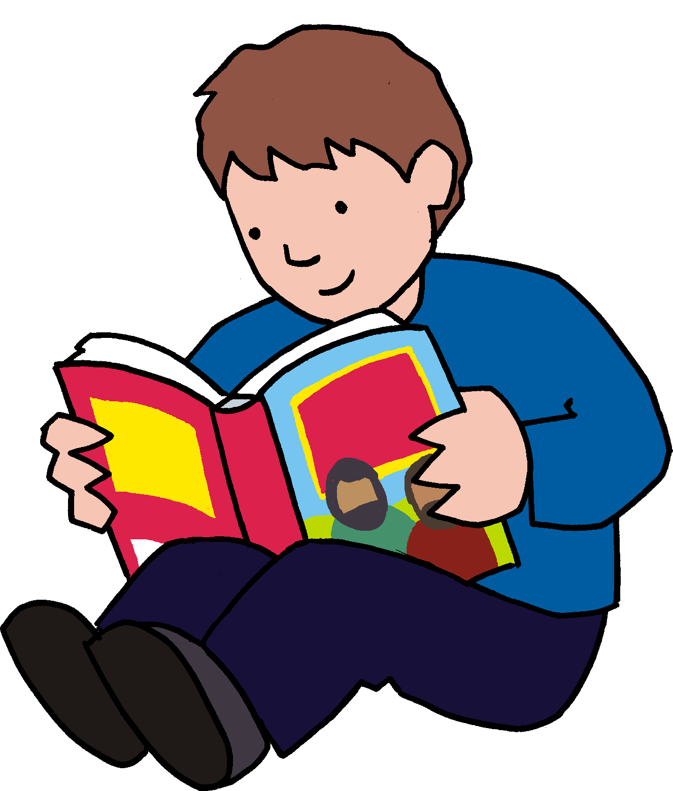Kids reading the bible clipart clipart images gallery for free.