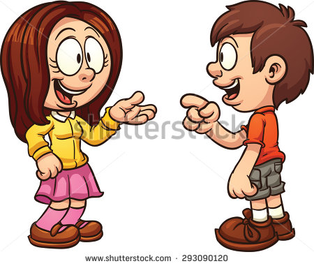 kids chatting clipart - Clipground