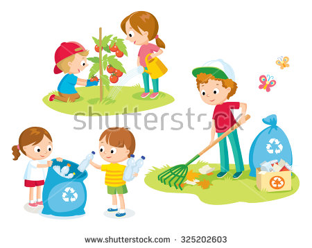 kids cleaning the environment clipart - Clipground