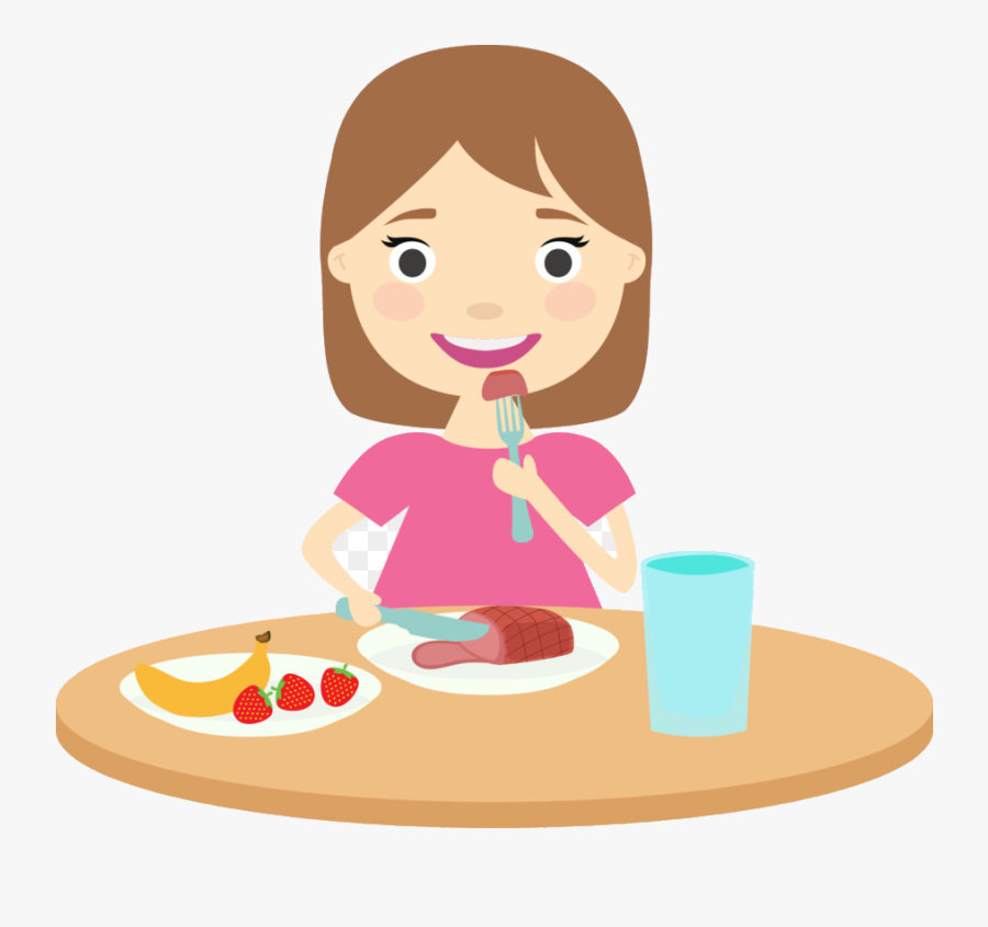 Healthy Food Kids Eating Clipart Transparent Png.