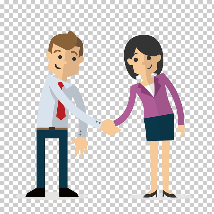 Handshake Businessperson Illustration, pattern material.