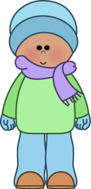 Free winter kids clipart from www.cutecolors.com.