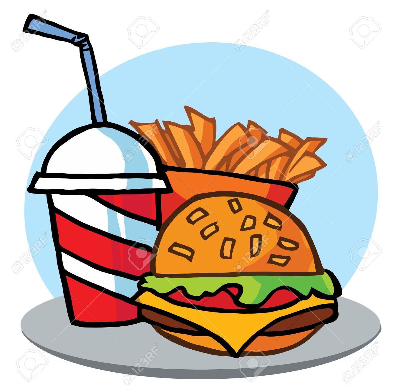 Unhealthy Food Clipart For Kids.