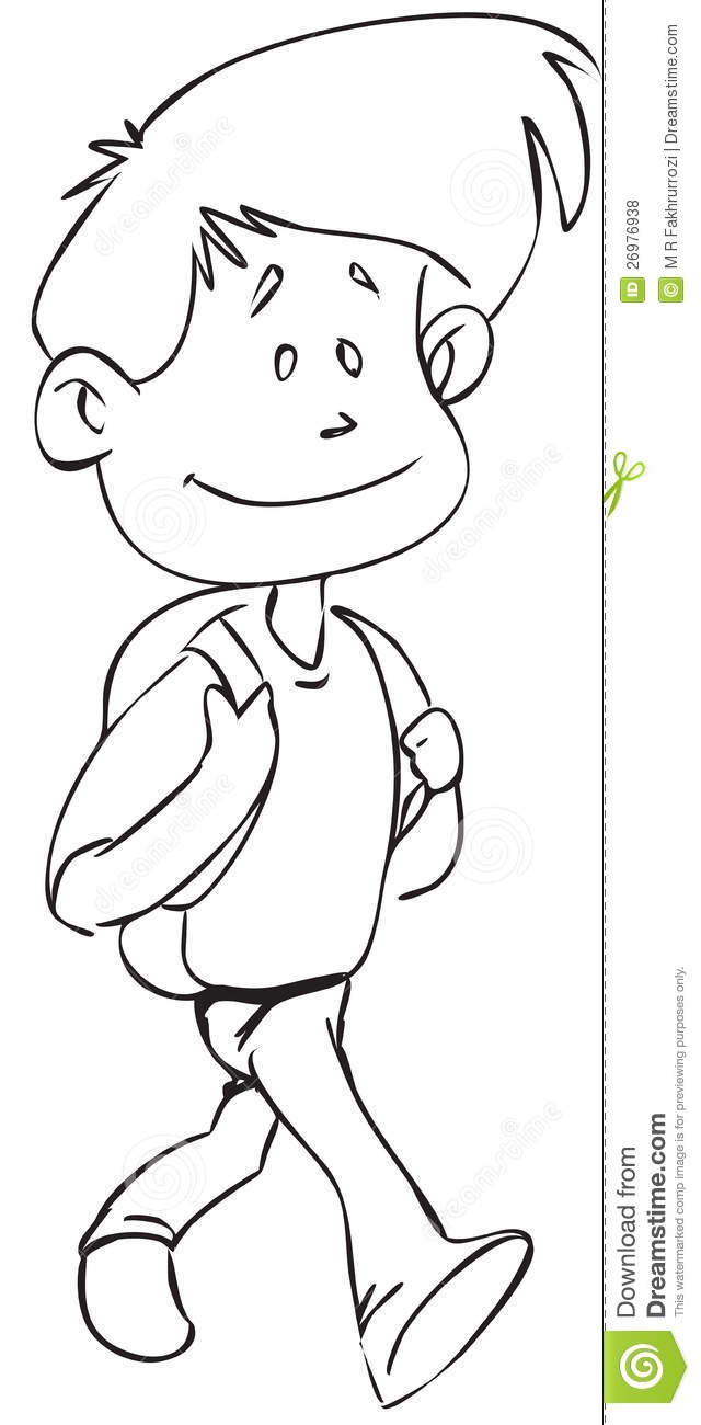 kids walking clipart black and white 20 free Cliparts | Download images ...