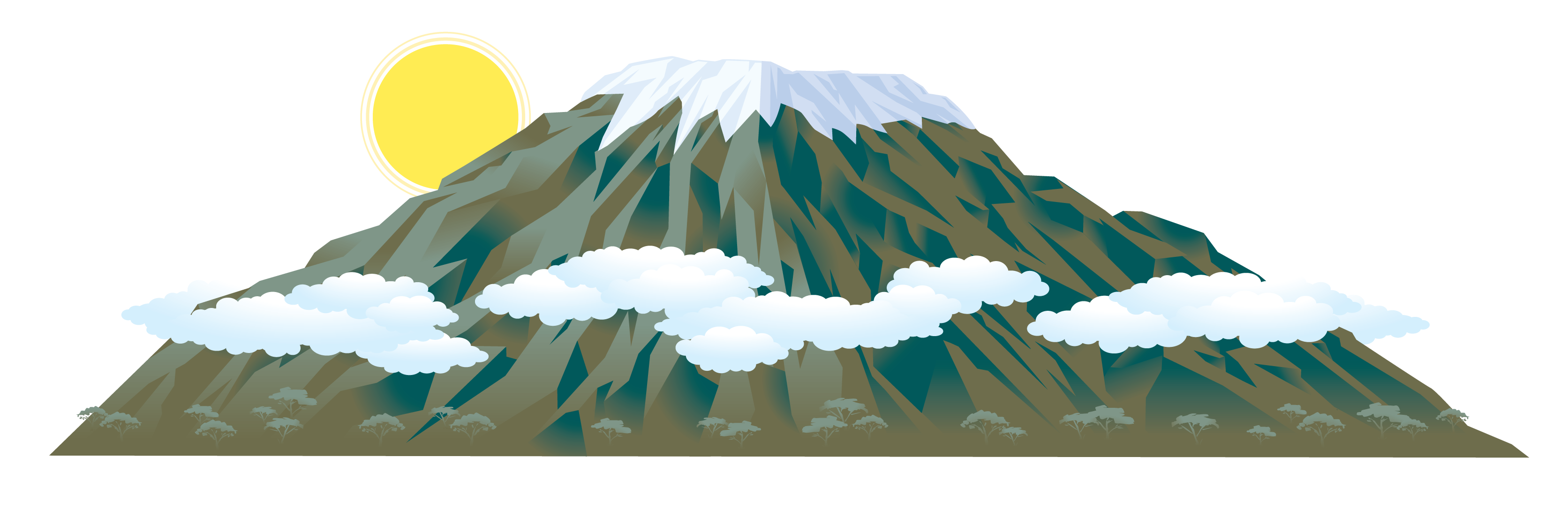 Mount Kilimanjaro Clipart.