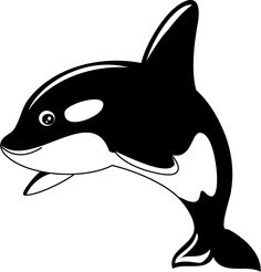 Clipart killer whale.