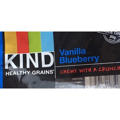 Calories in Granola Bar, Vanilla Blueberry from Kind.