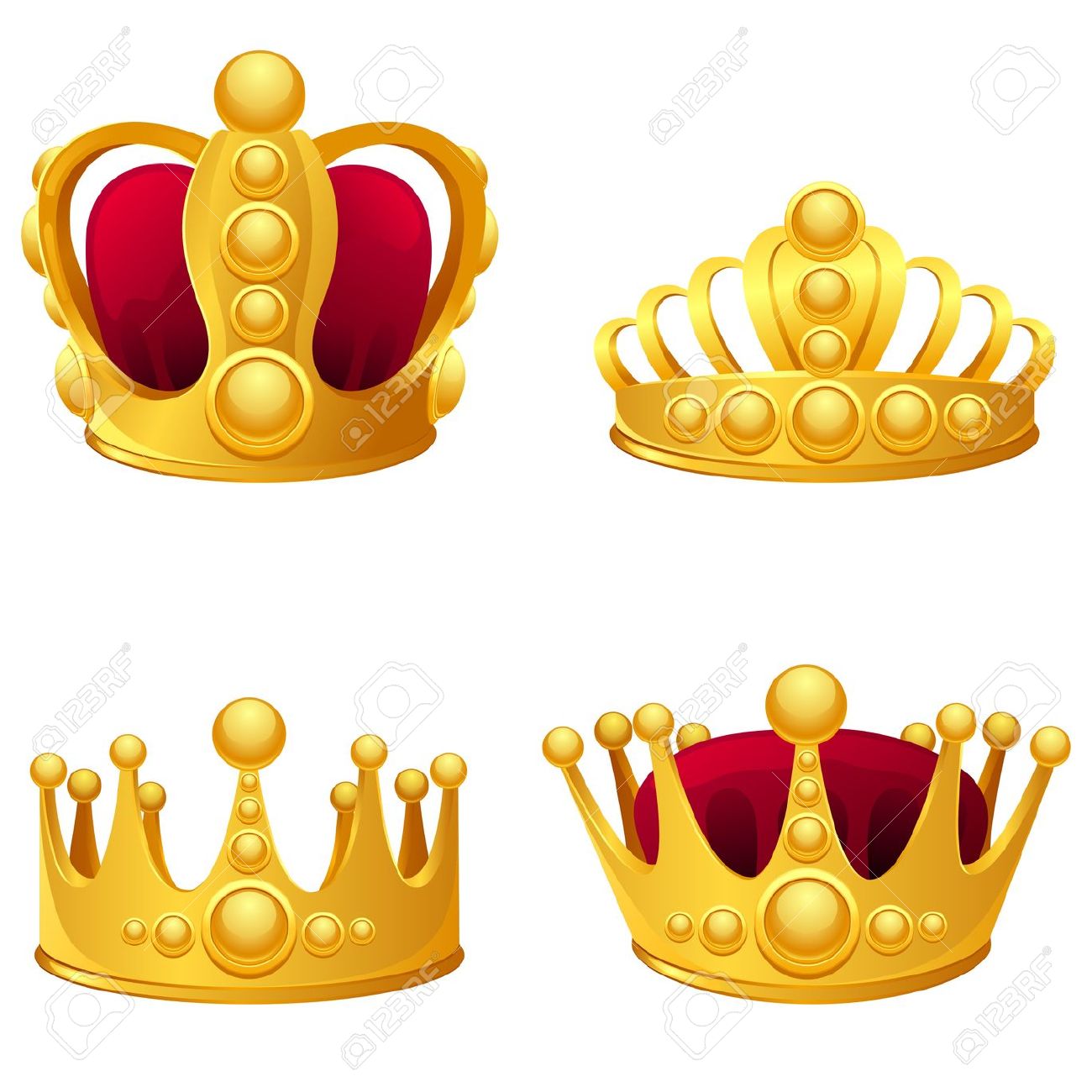 King And Queen Crowns Clip Art