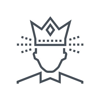 Crown, king icon Clipart Image.