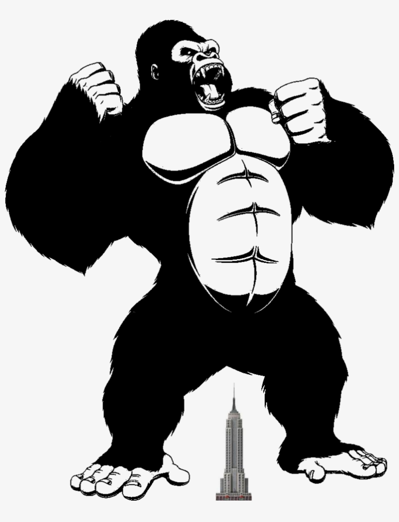 Gorilla Vector Muscular.