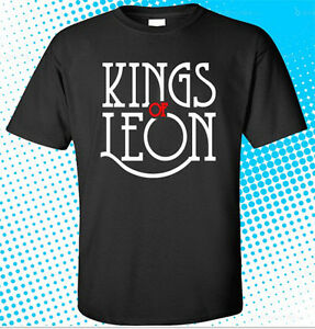 Details about New KINGS OF LEON Rock Band Logo Men\'s Black T.