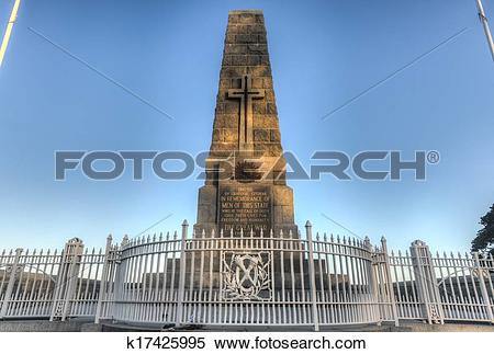 Stock Image of Cenotaph of the Kings Park War Memorial in Perth.